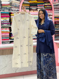 Elephant Embroidered Linen-Cotton Co-ord Set