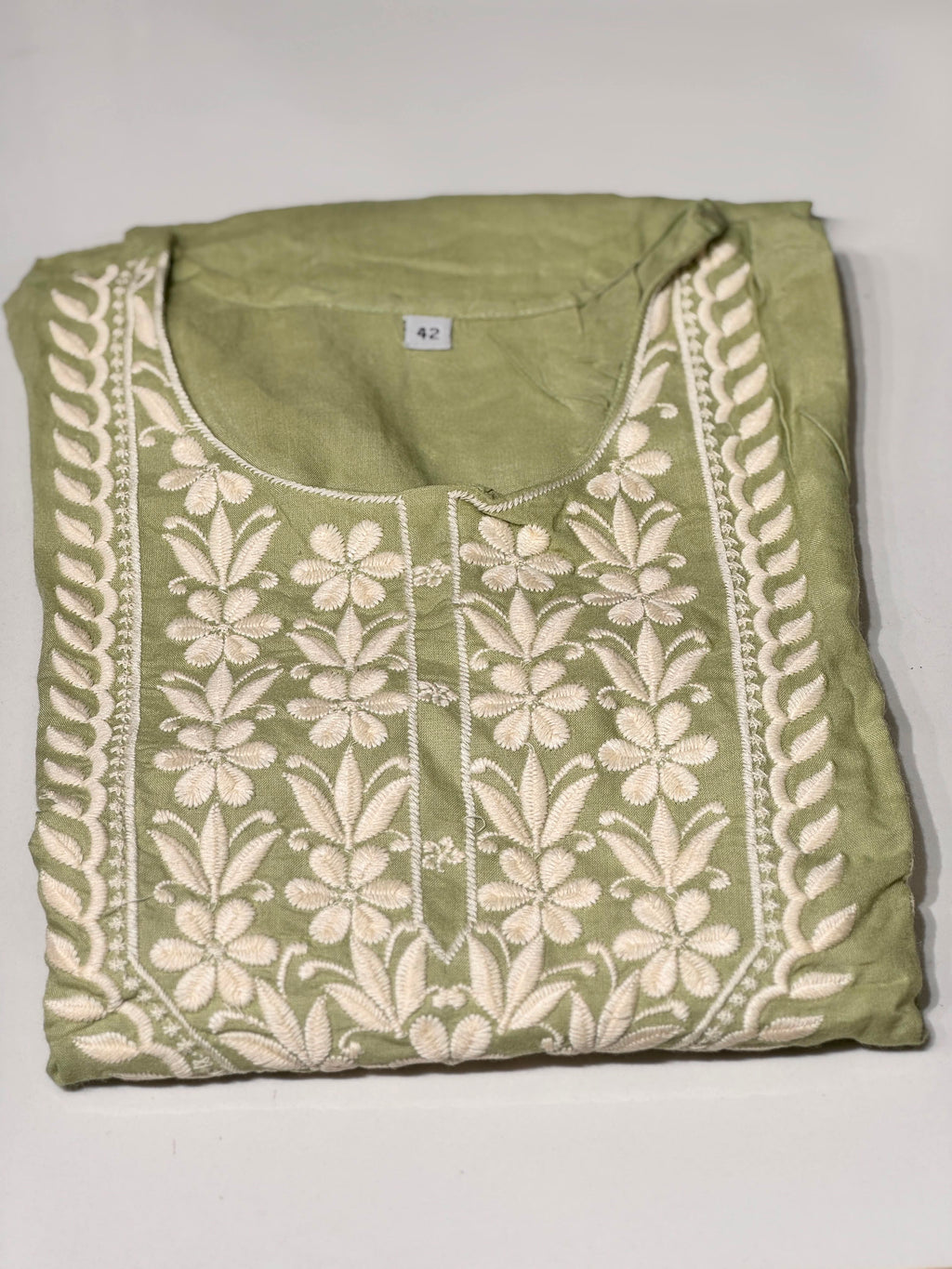 Chikankari Cotton Kurthi