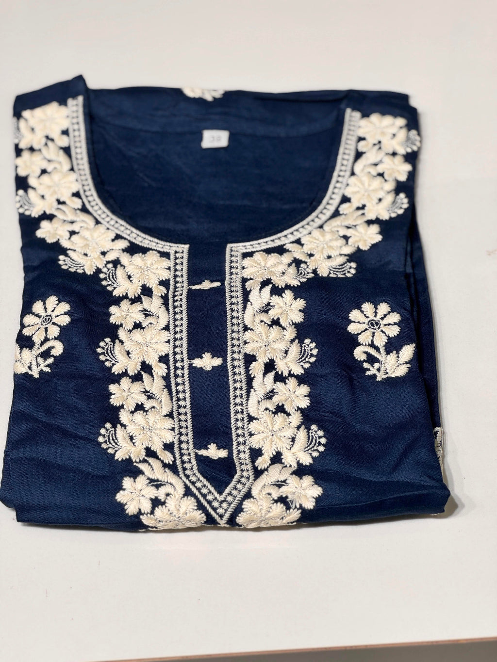 Chikankari Cotton Kurthi