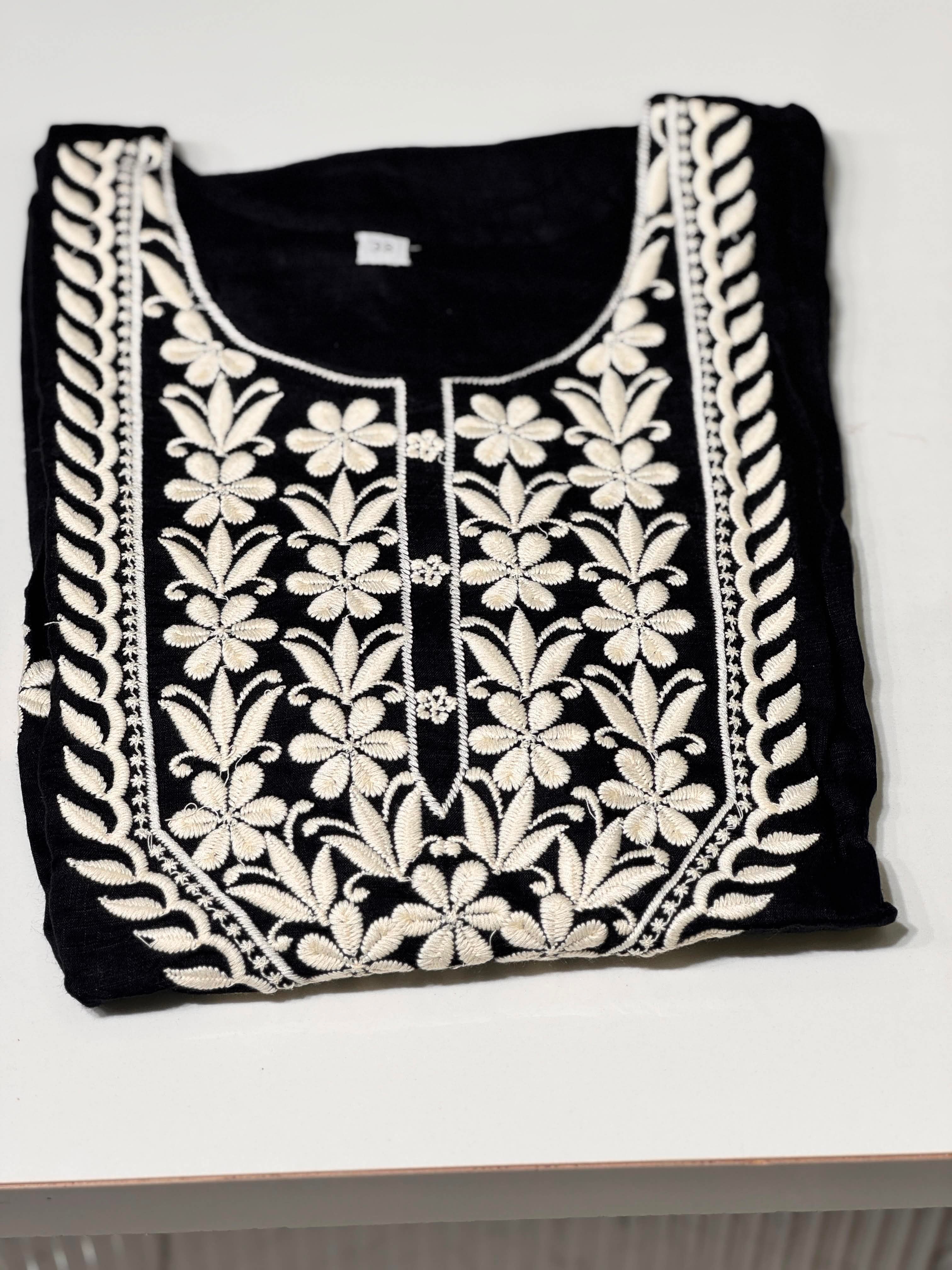 Chikankari Cotton Kurthi
