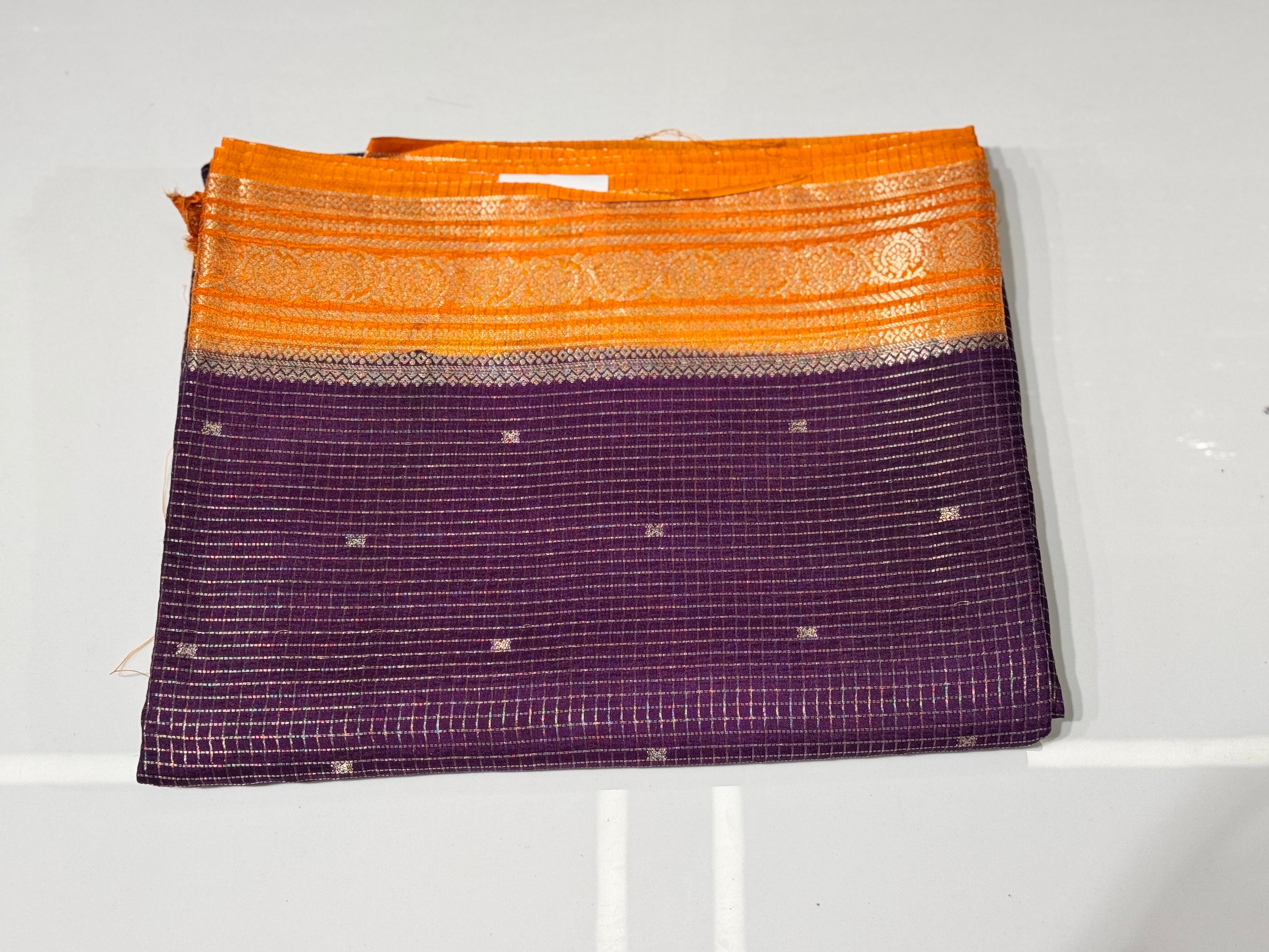 Banarasi Dola Silk Saree with contrast Pallu with blouse