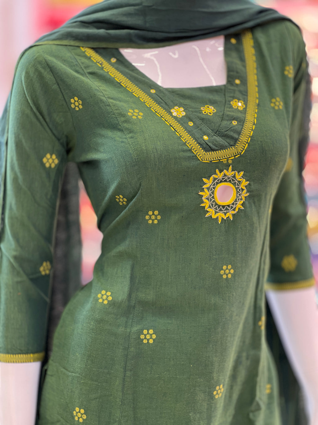 Pure Cotton Churidar Set