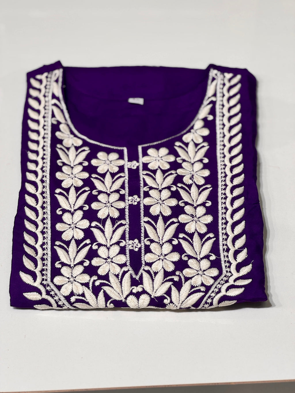 Chikankari Cotton Kurthi
