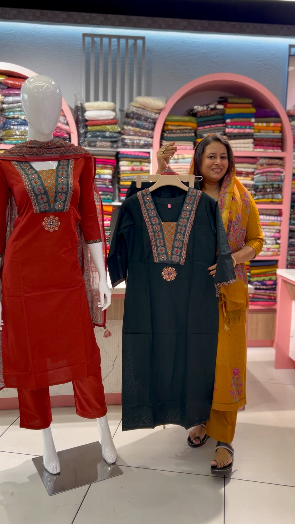 Pure Cotton Churidar Set