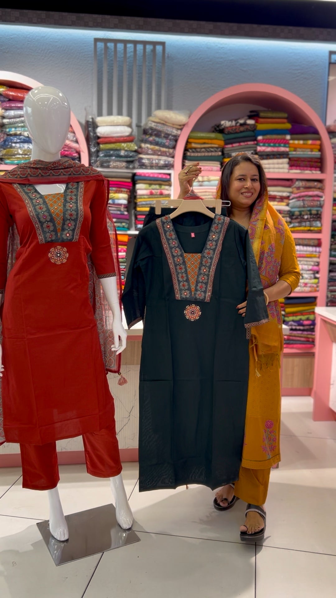 Pure Cotton Churidar Set