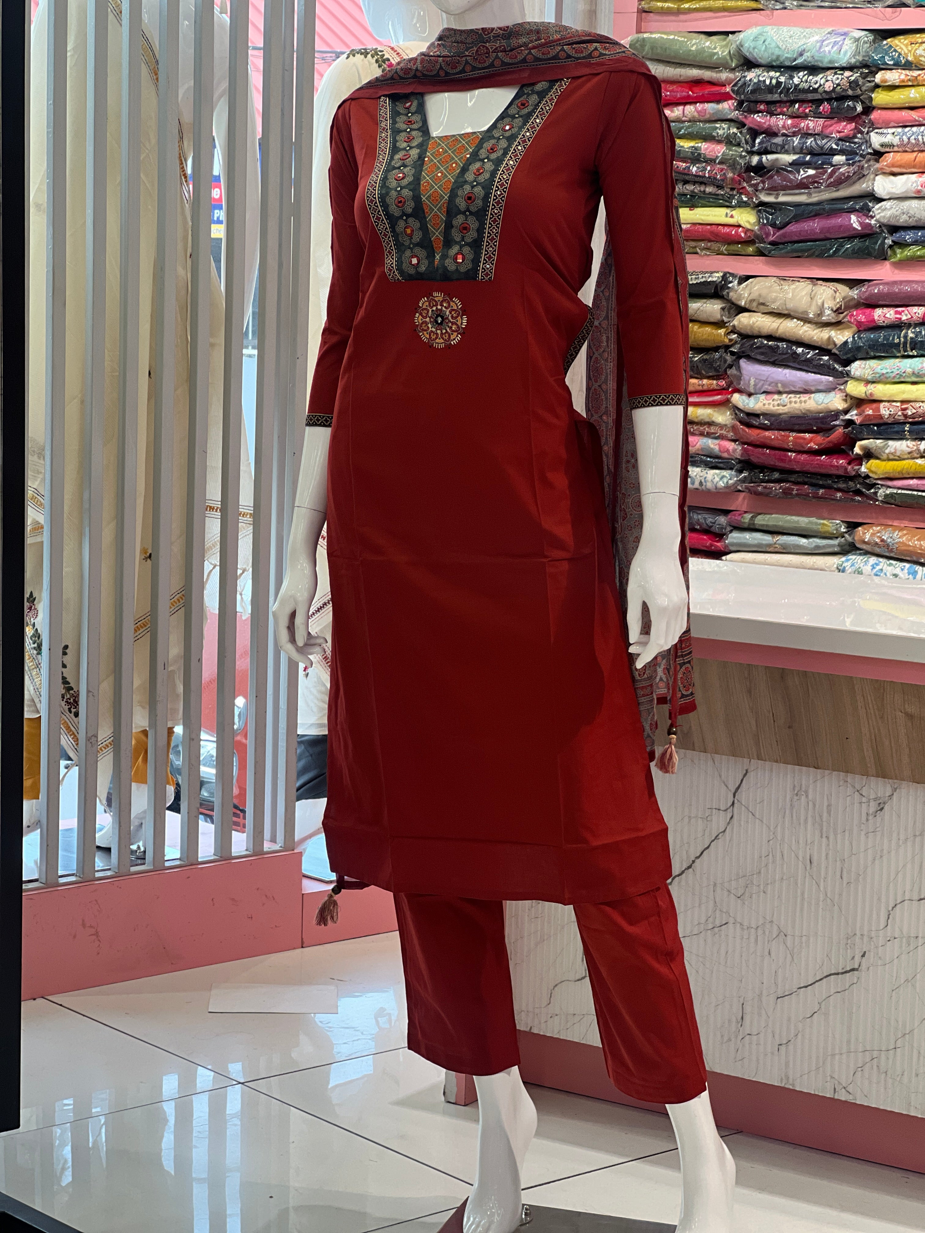 Pure Cotton Churidar Set