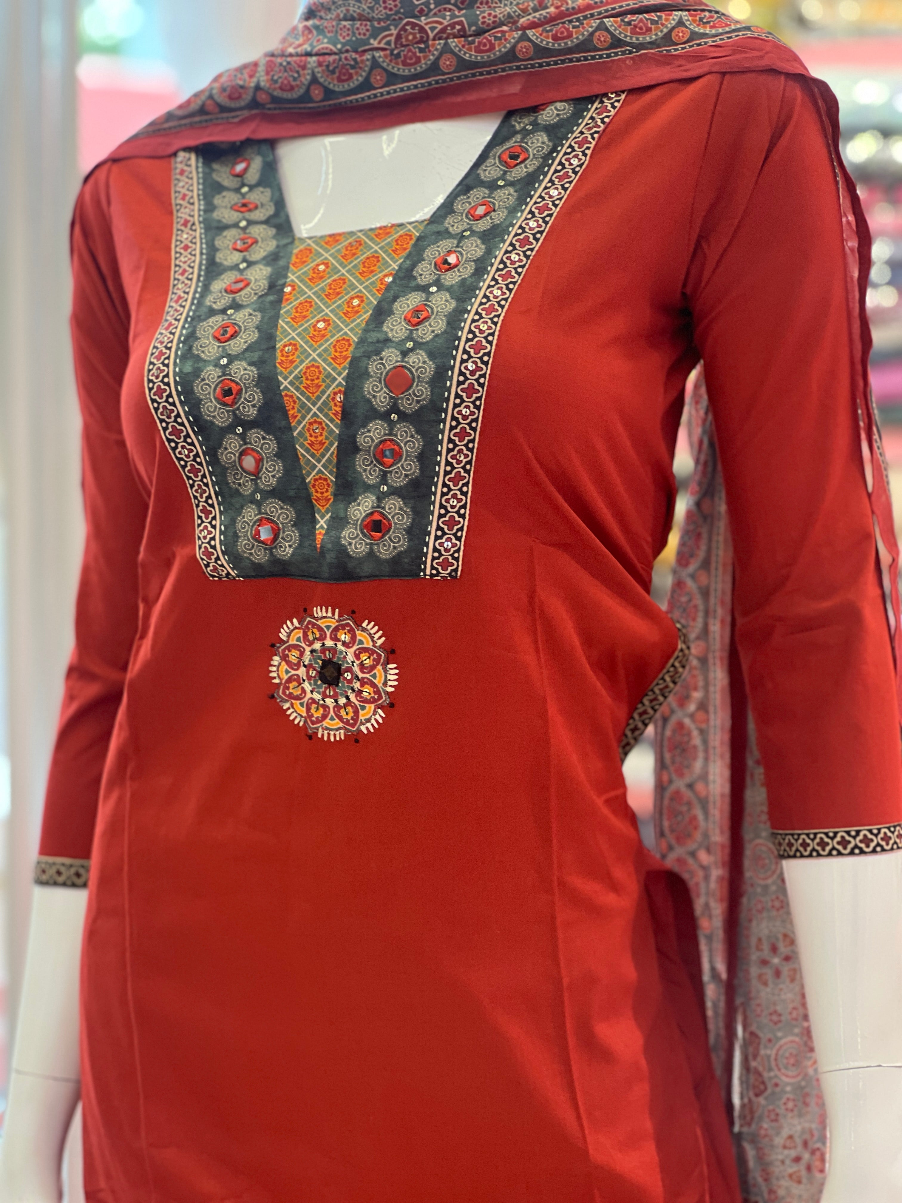Pure Cotton Churidar Set