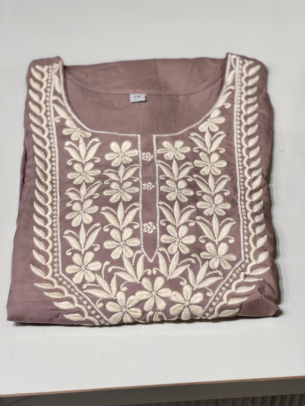 Chikankari Cotton Kurthi