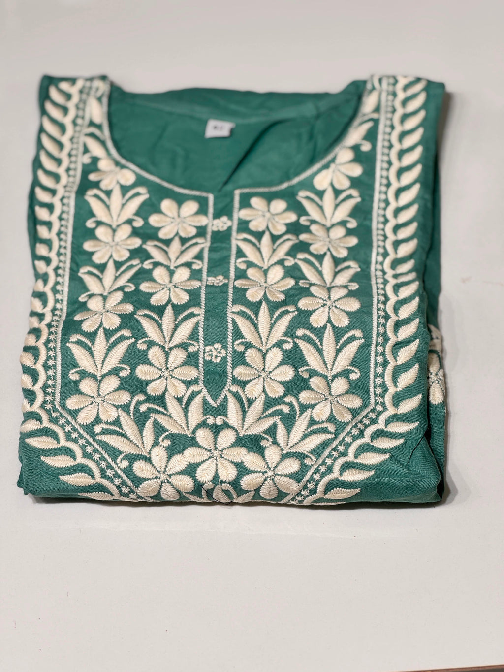 Chikankari Cotton Kurthi