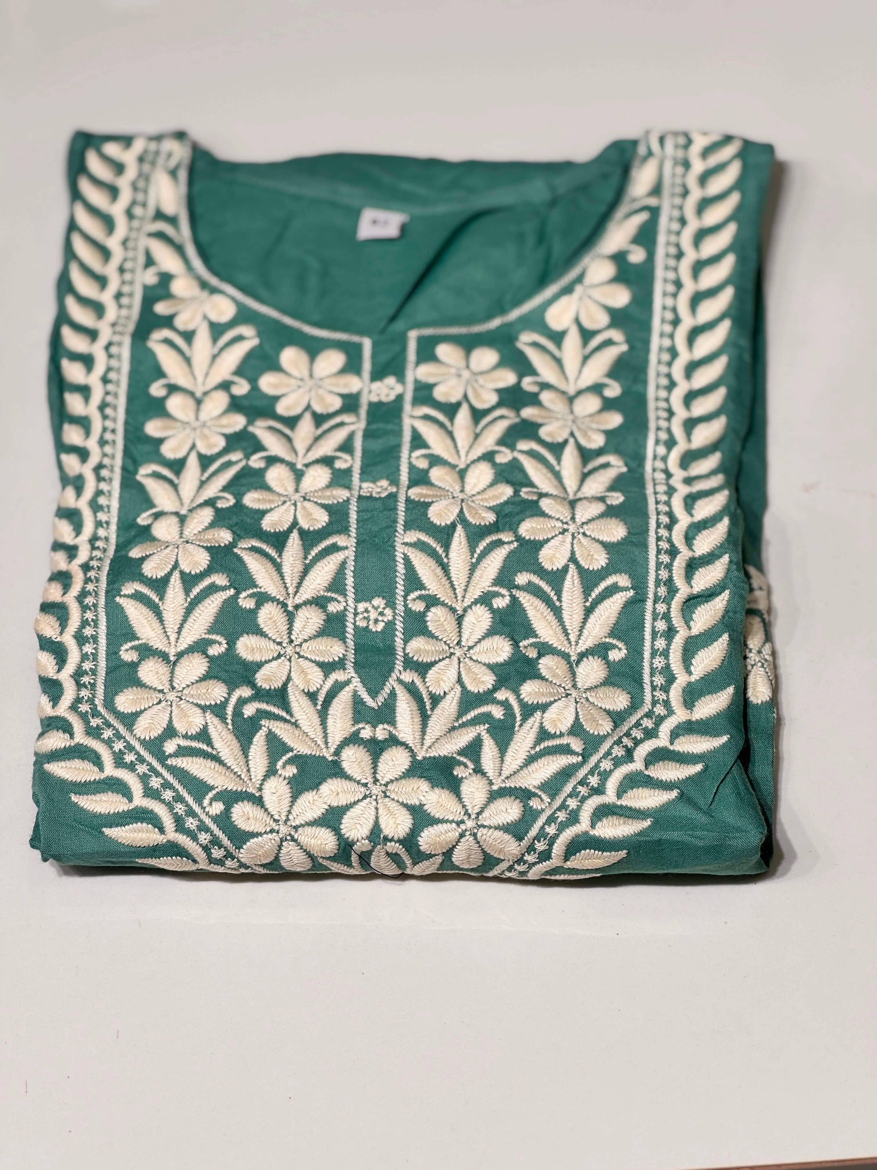 Chikankari Cotton Kurthi