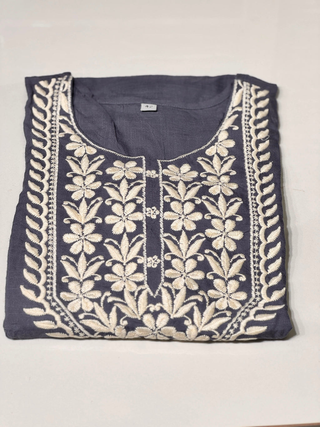 Chikankari Cotton Kurthi