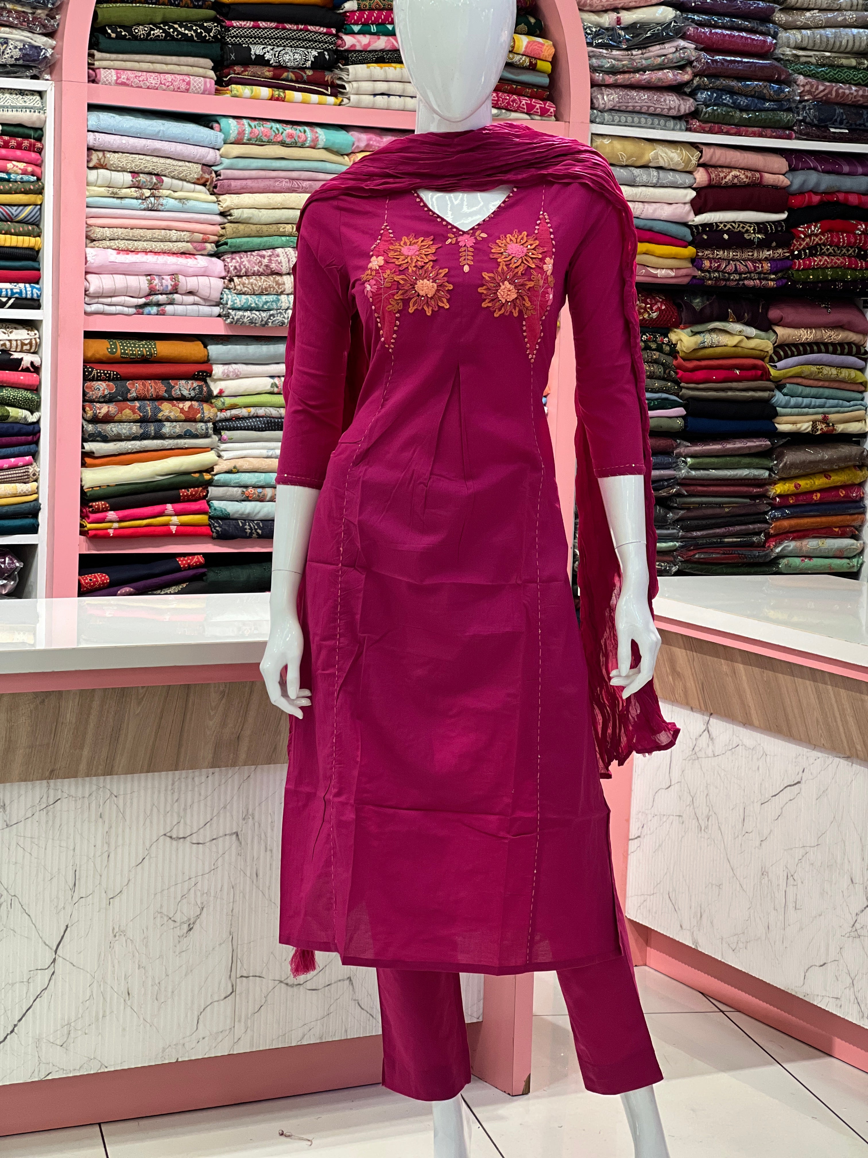 Churidar Set with thread work
